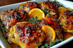 Citrus-Glazed Roasted Orange Chicken Recipe