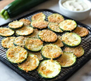 Crispy Parmesan Baked Zucchini Chips Recipe