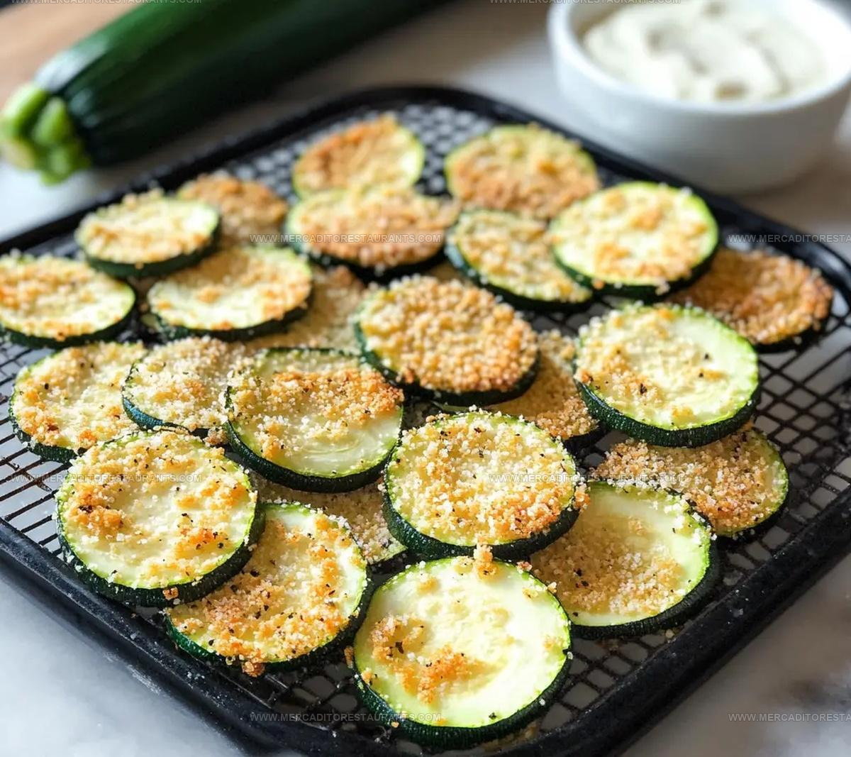 Crispy Parmesan Baked Zucchini Chips Recipe