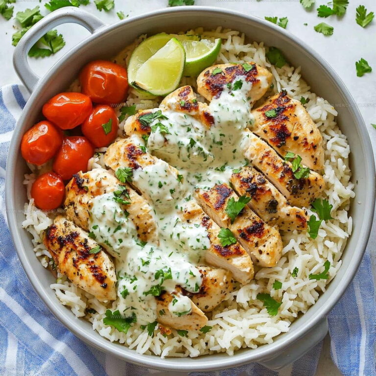 One-Pan Chicken Tzatziki Rice Bake Recipe