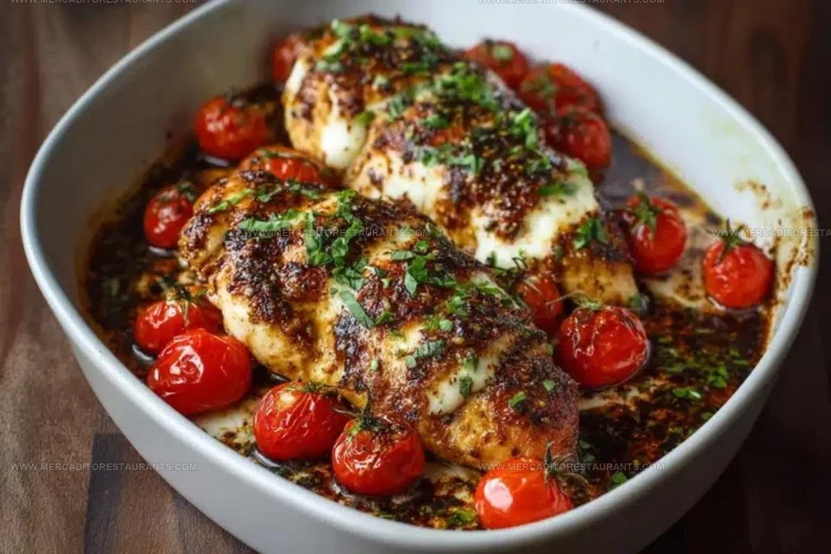 Balsamic Mozzarella Baked Chicken Breast Recipe