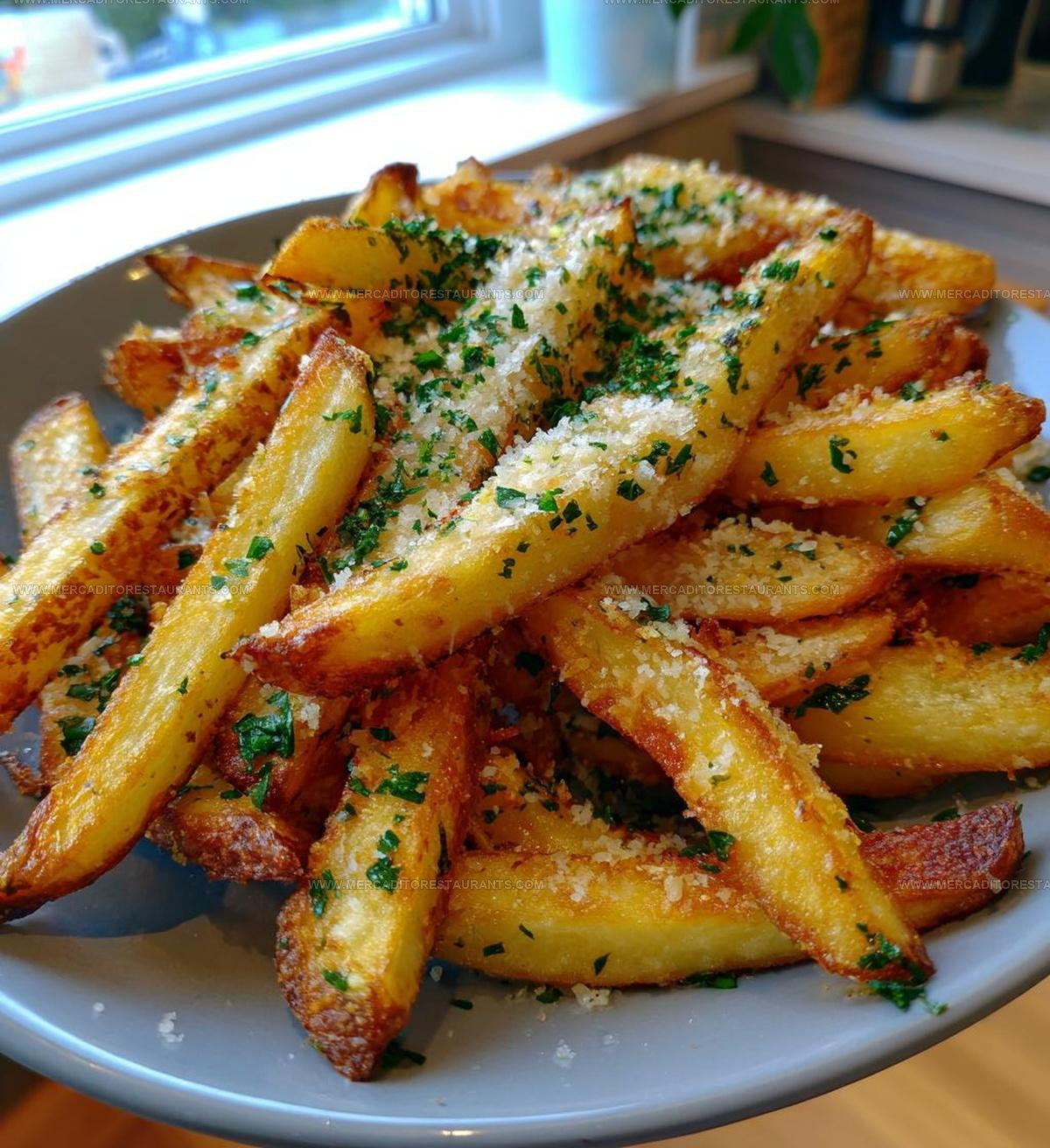 Crispy Baked Parmesan Garlic Fries Recipe
