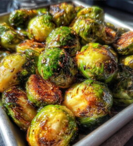 Honey Glazed Roasted Brussels Sprouts Recipe
