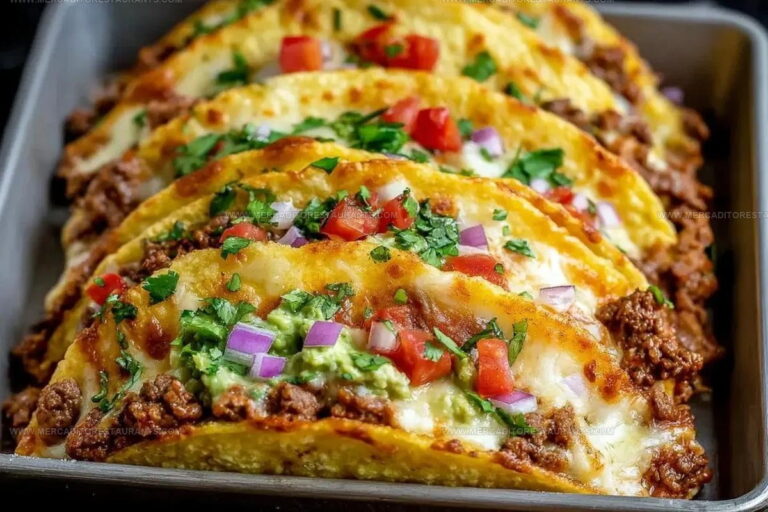 Oven Baked Cheesy Tacos Recipe