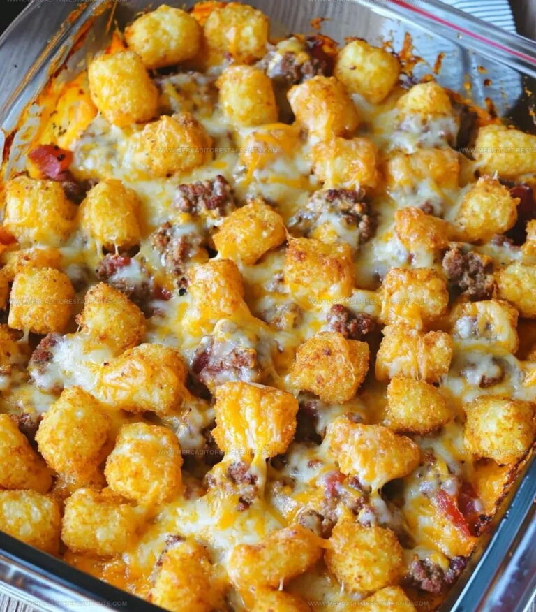Bacon-Loaded Cheeseburger Tater Tot Casserole Recipe