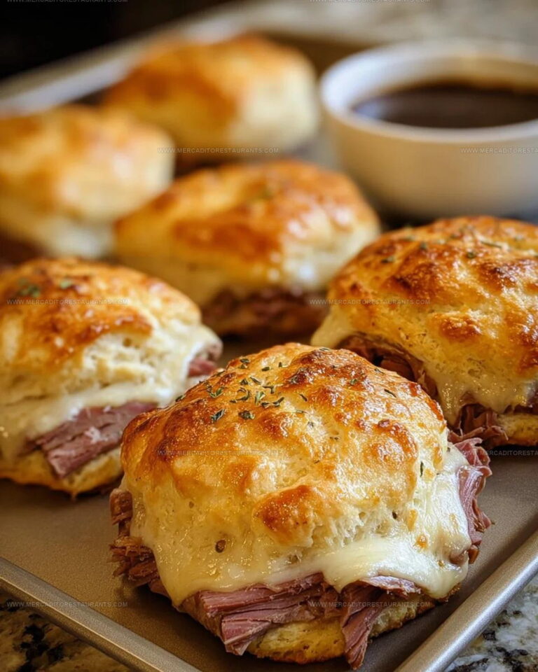 Baked French Dip Biscuits Recipe