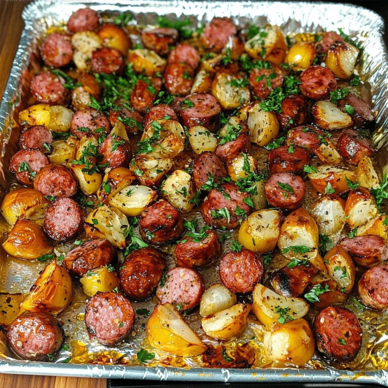 Sheet Pan Honey Garlic Kielbasa Recipe