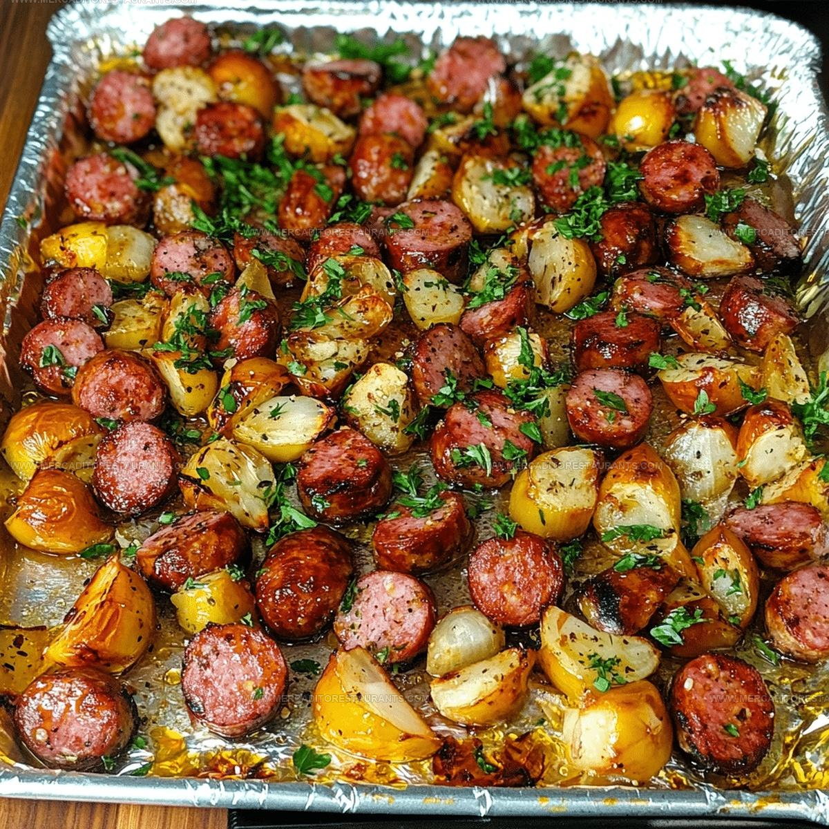 Sheet Pan Honey Garlic Kielbasa Recipe