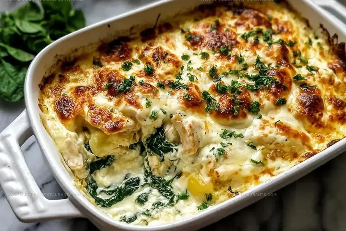 Velvety Spinach Creamy Chicken Casserole Recipe