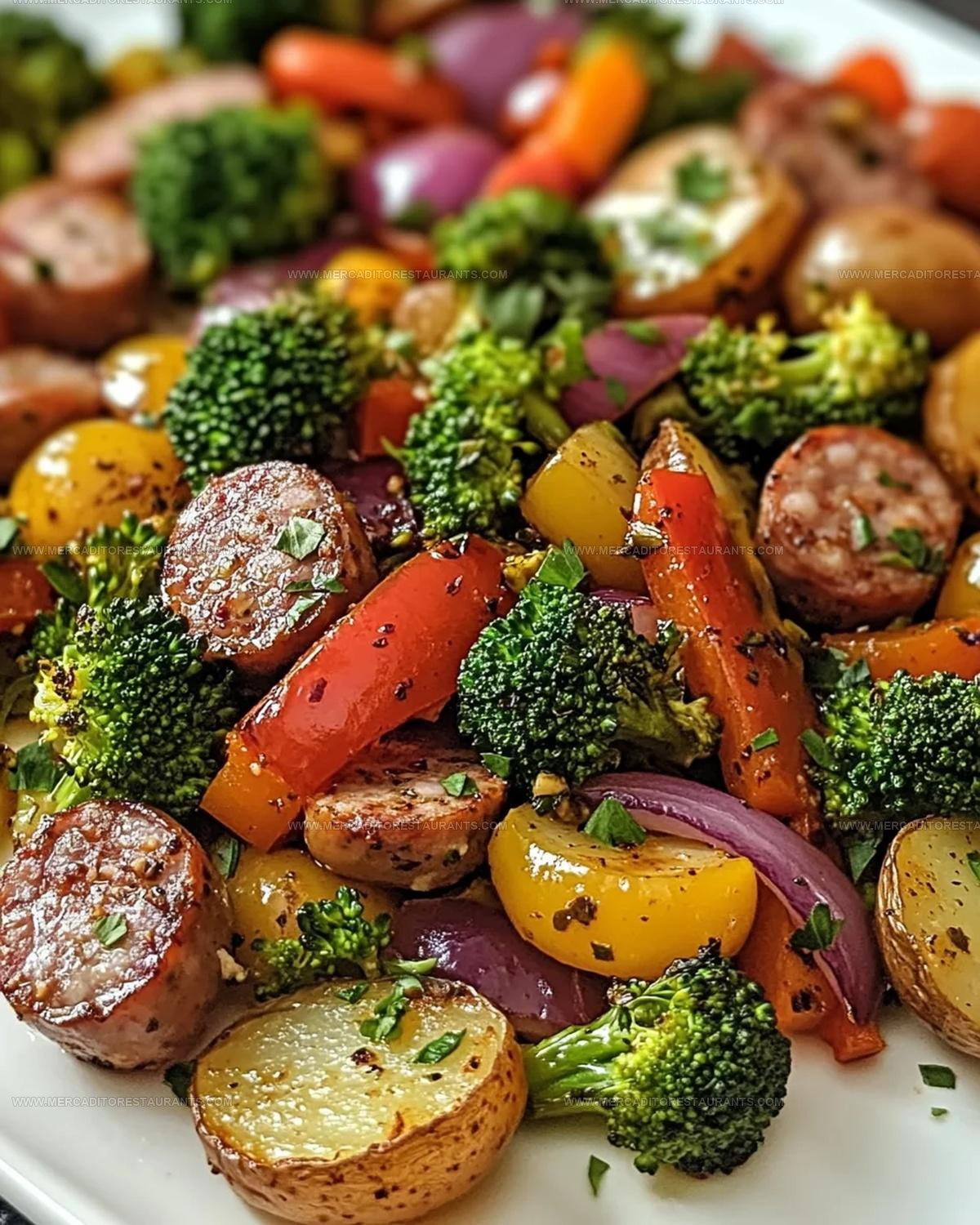 Roasted Veggie Chicken Sausage Sheet Pan Recipe