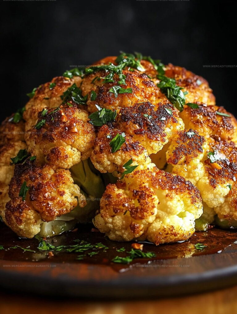 Whole Roasted Cauliflower Recipe