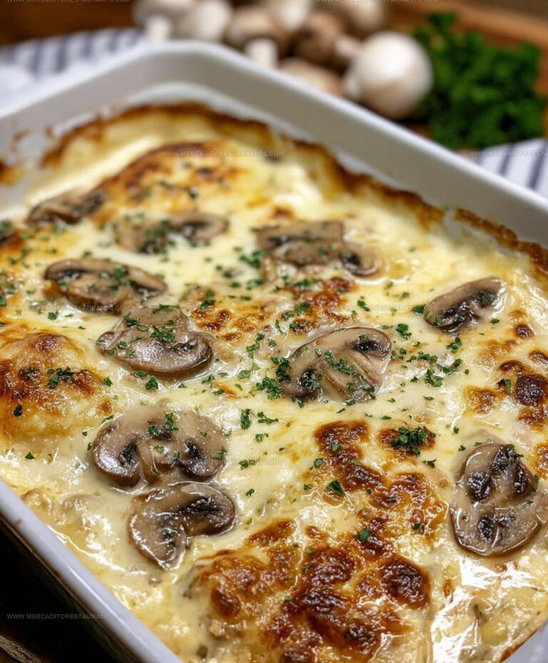 Sun-Dried Creamy Chicken Mushroom Bake Recipe