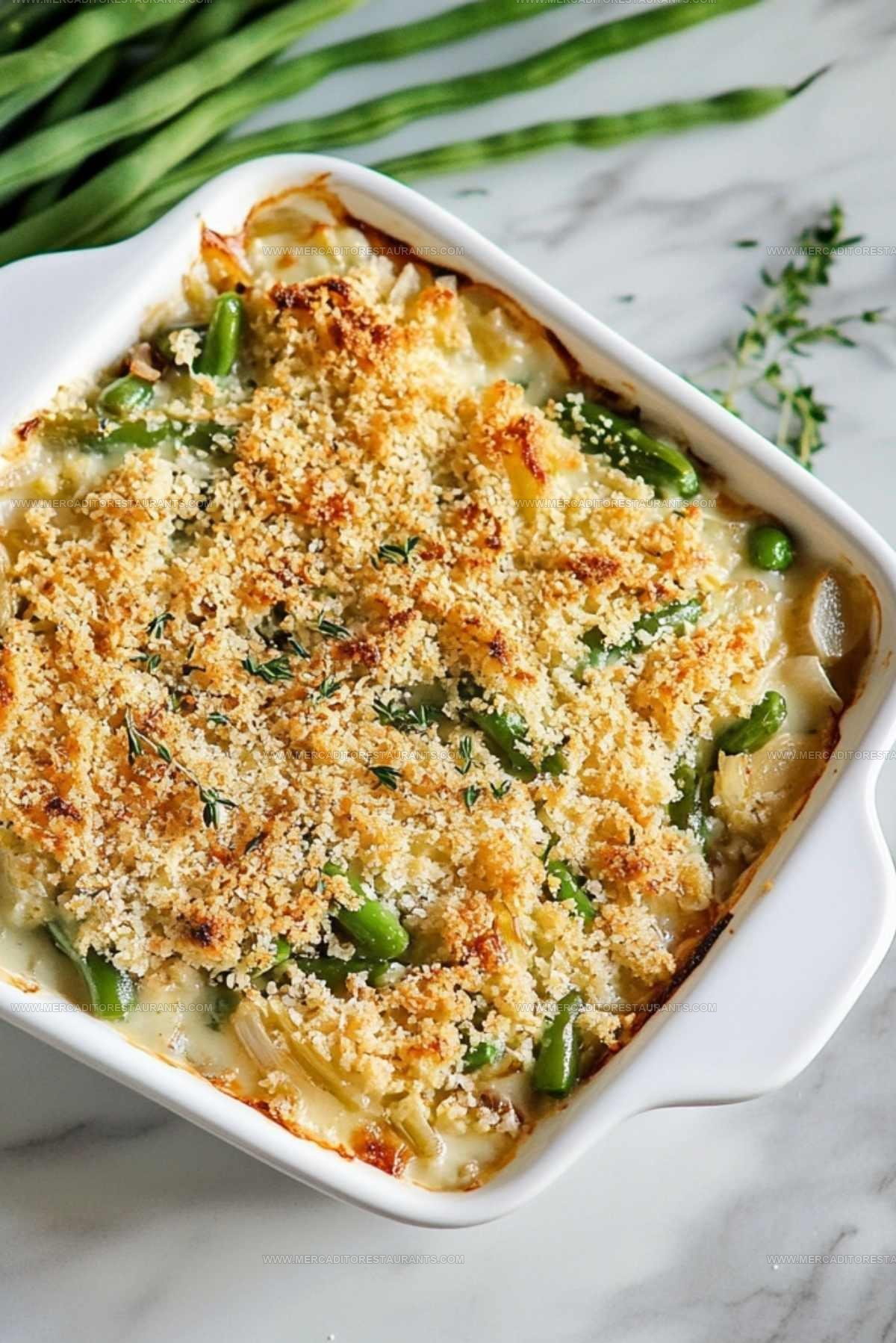 French Onion Green Bean Casserole Recipe