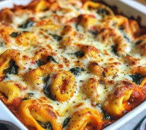 Cheesy Spinach Tortellini Bake Recipe