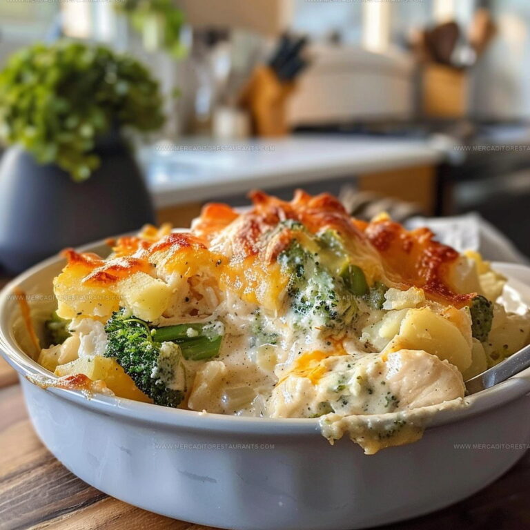 Cheesy Chicken and Broccoli Potato Casserole Recipe