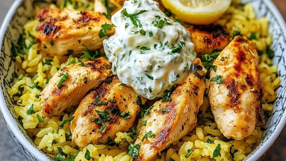 Mediterranean-Style Chicken Tzatziki Rice Bake Recipe