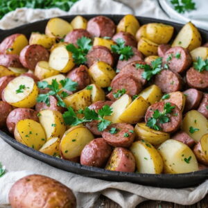 Roasted Kielbasa and Potatoes Recipe