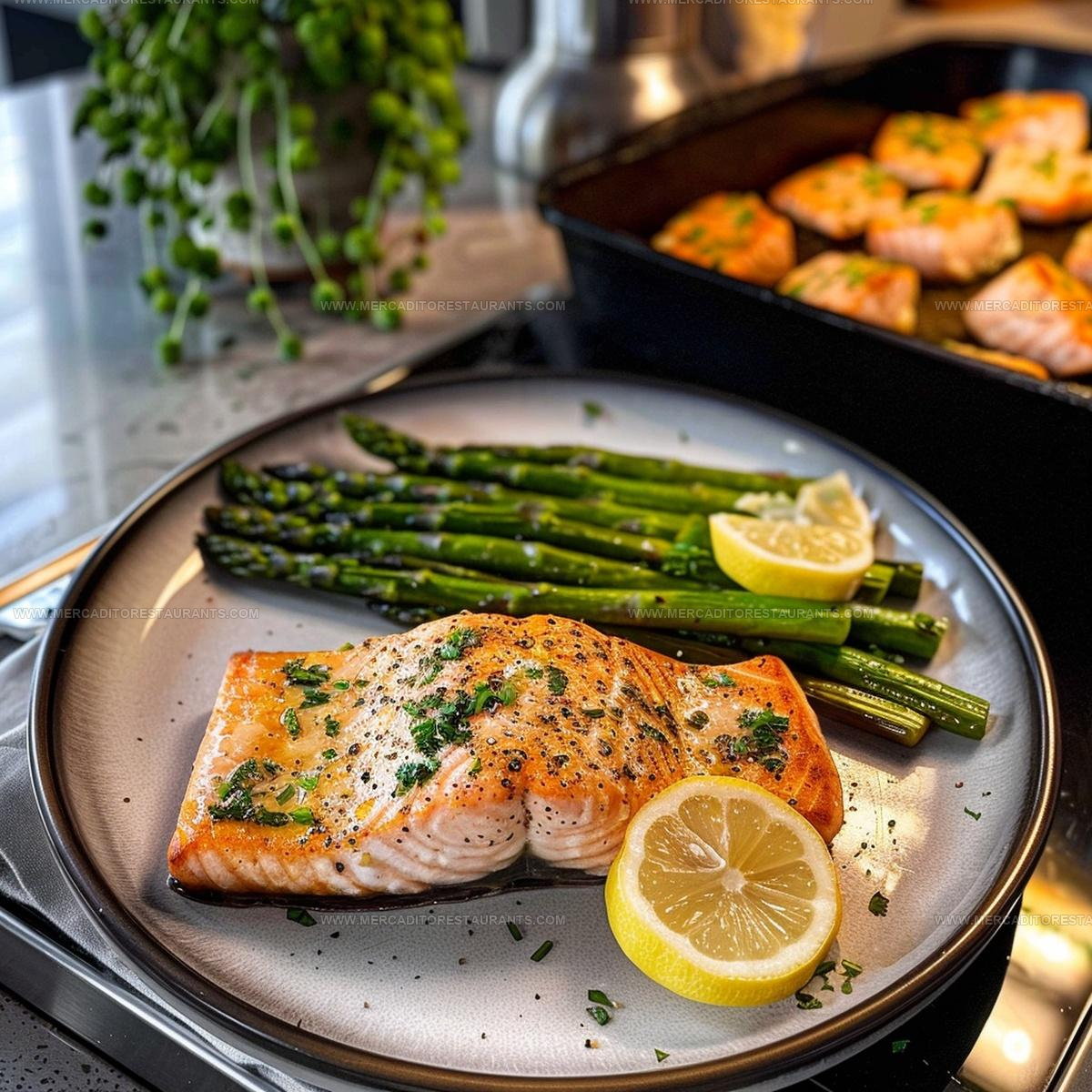 Tender Sheet-Pan Garlic Butter Salmon & Asparagus Recipe