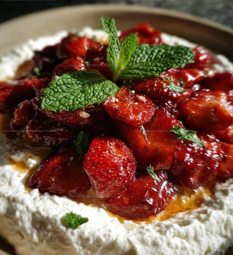 Spring Whipped Feta Roasted Strawberries Recipe