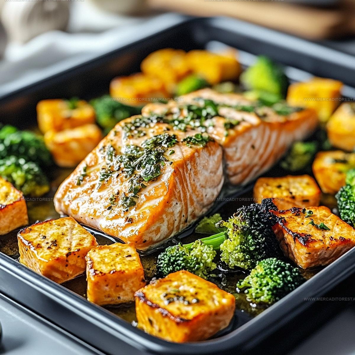Lemon Herb Salmon Sheet Pan Dinner Recipe