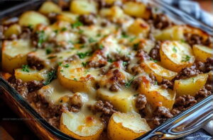 Comfort-Classic Hamburger Potato Casserole Recipe
