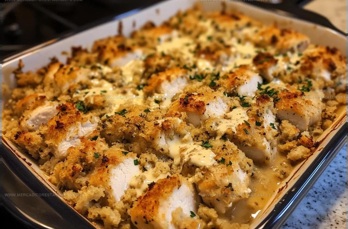 Comfort-Style Chicken Stuffing Oven Bake Recipe
