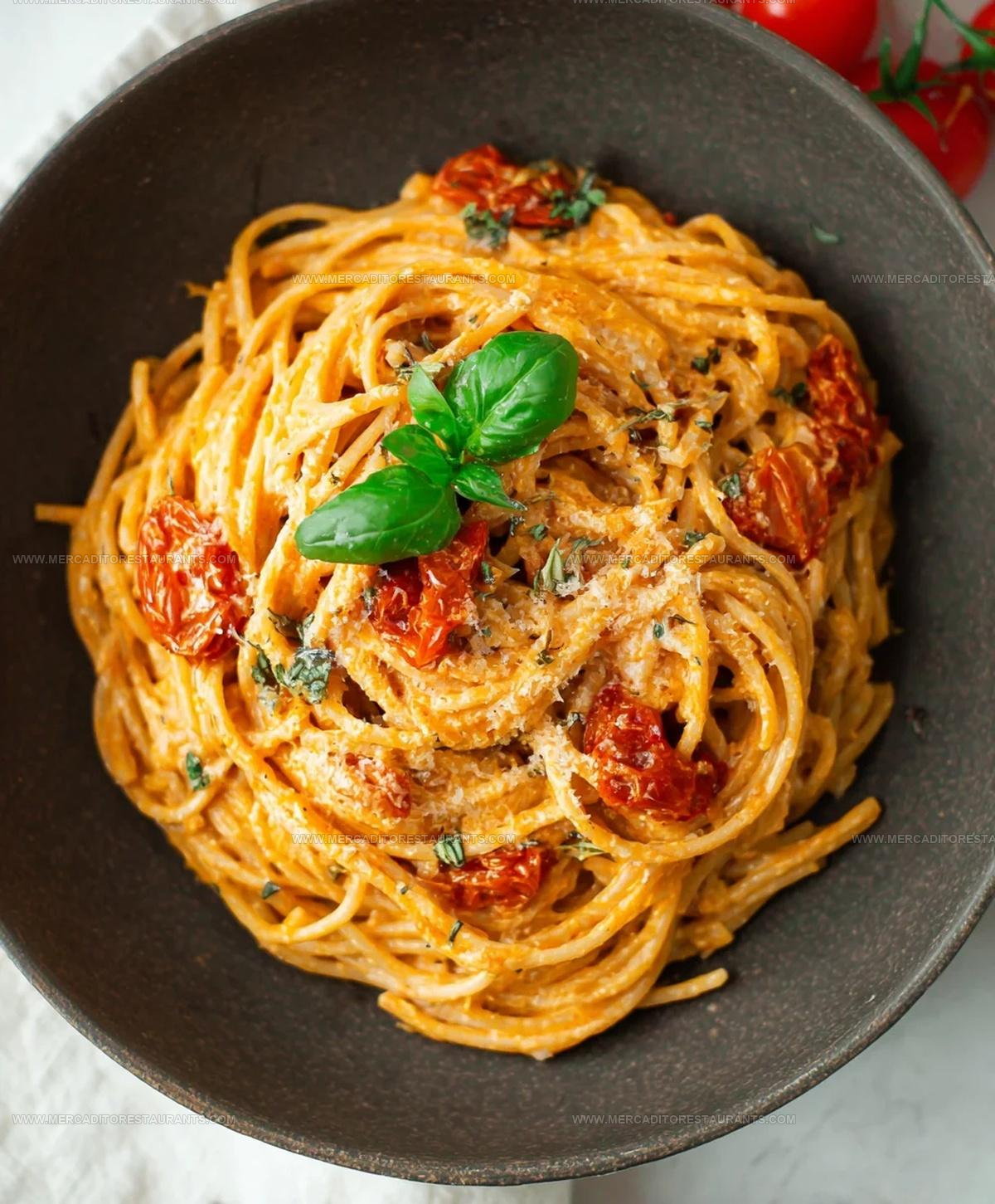 Roasted Tomato & Garlic Ricotta Pasta Recipe