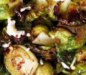 Honey Garlic Roasted Brussels Sprouts Recipe
