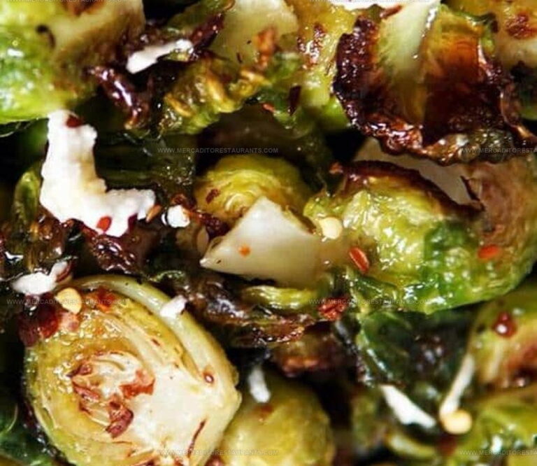 Honey Garlic Roasted Brussels Sprouts Recipe