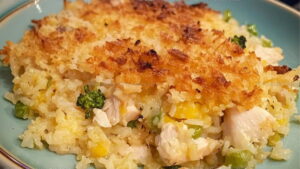 Rotisserie Chicken and Rice Casserole Recipe