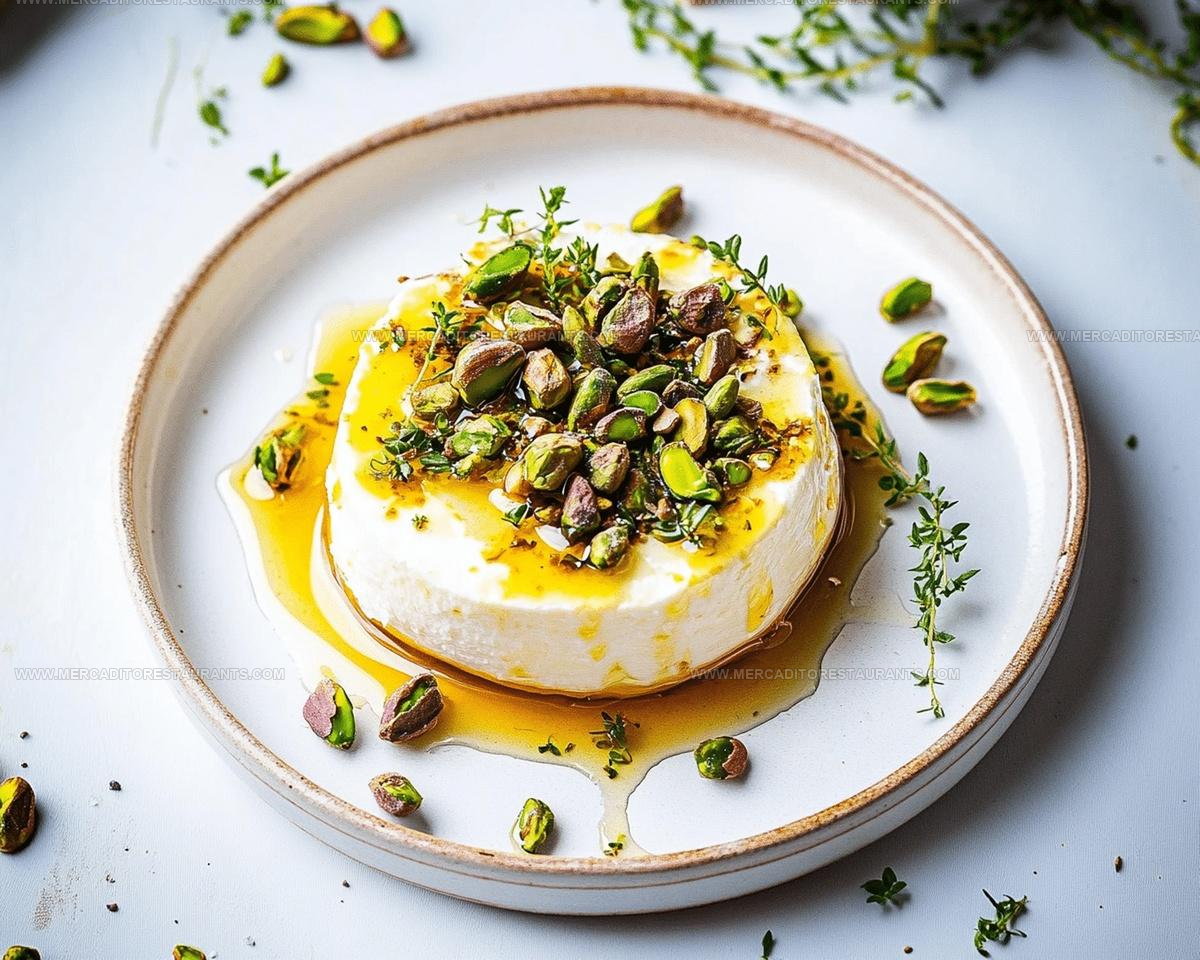 Honey-Drizzled Baked Ricotta Pistachio Recipe