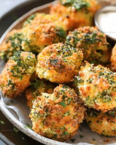 Oven-Crisp Baked Broccoli Cheese Balls Recipe