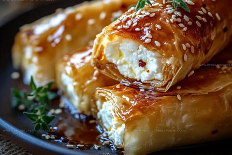 Crispy-Phyllo Feta Chili Honey Rolls Recipe