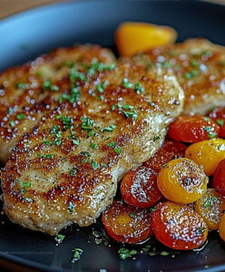 Veal Escalopes Roasted Vegetables Recipe