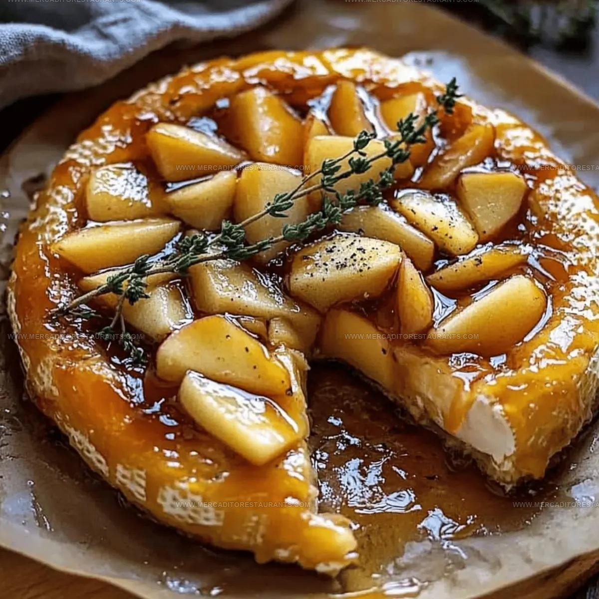 Golden Baked Brie with Apples Recipe
