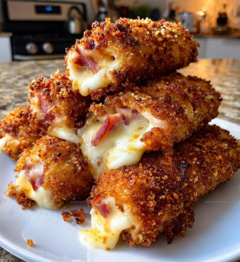 Baked Ham And Cheese Mozzarella Sticks Recipe
