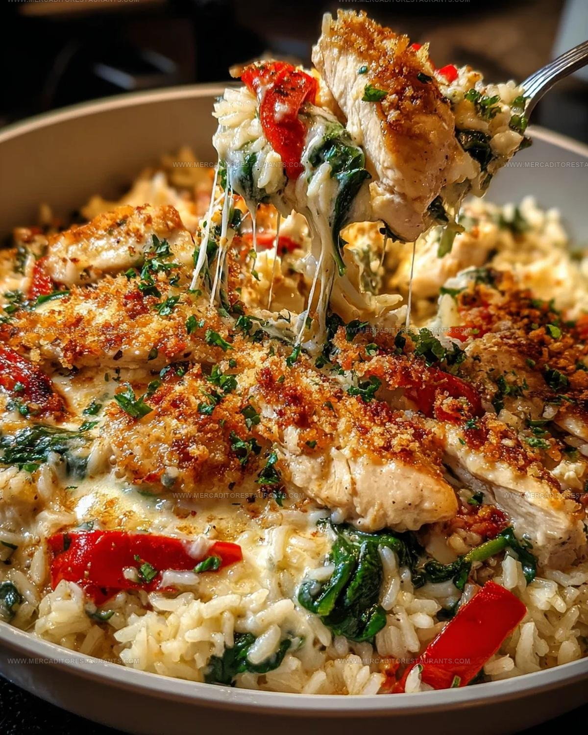 Mediterranean Chicken Rice Feta Casserole Recipe