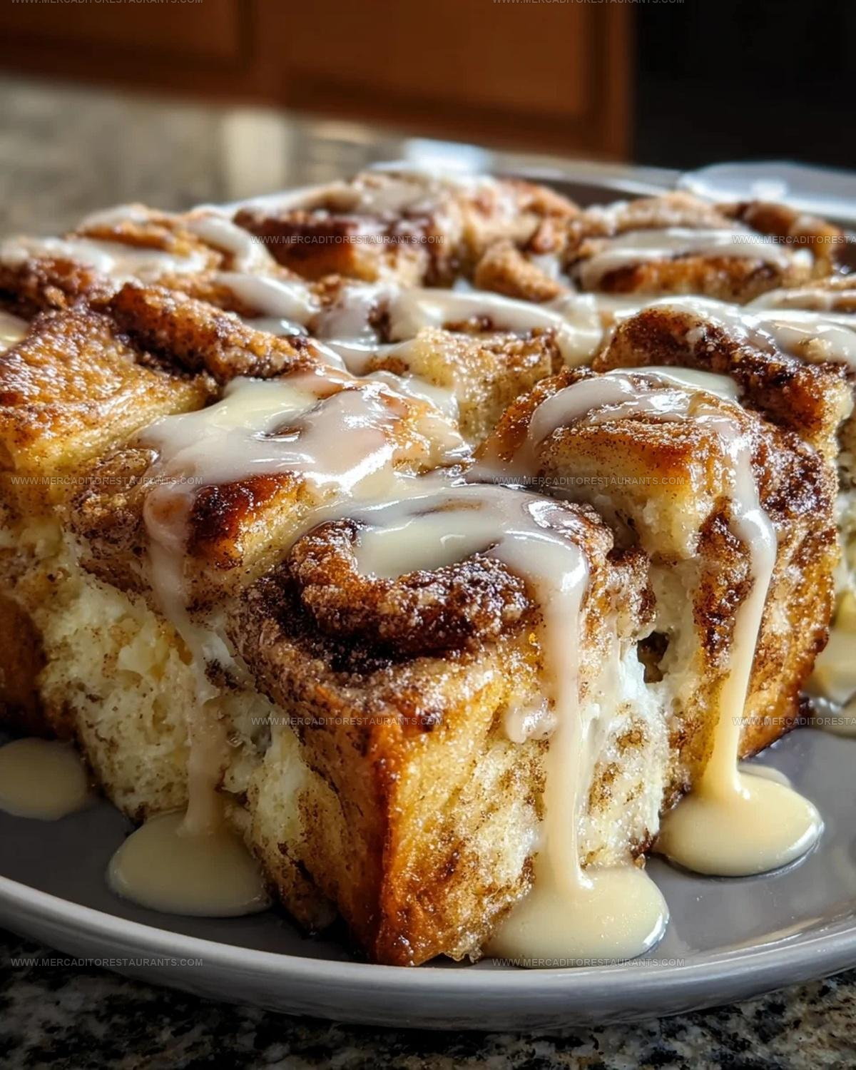 Brunch Style Cinnamon Roll French Toast Casserole Recipe