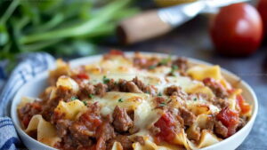 Comfort-Style Beef Lombardi Casserole Recipe