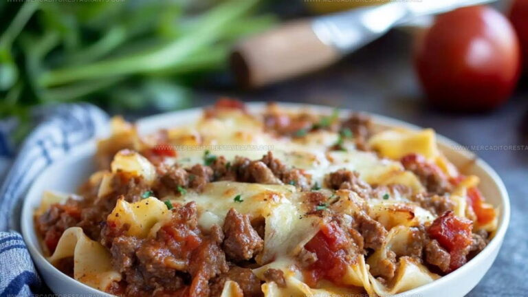 Comfort-Style Beef Lombardi Casserole Recipe