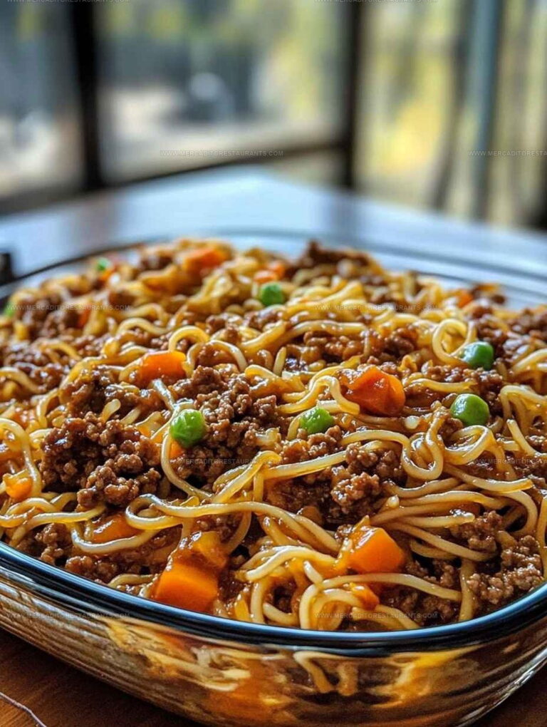 Grandmas Ground Beef Chow Mein Casserole Recipe