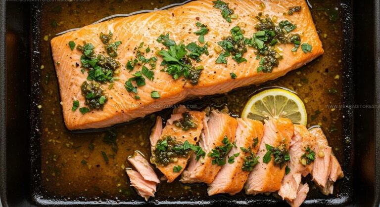 Marinated Baked Salmon Recipe