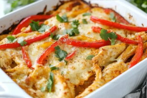 Skillet-Seared Fajita Chicken Casserole Recipe
