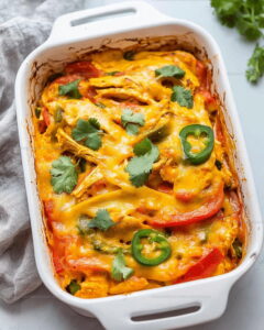 Tex-Mex Chicken Fajita Casserole Recipe