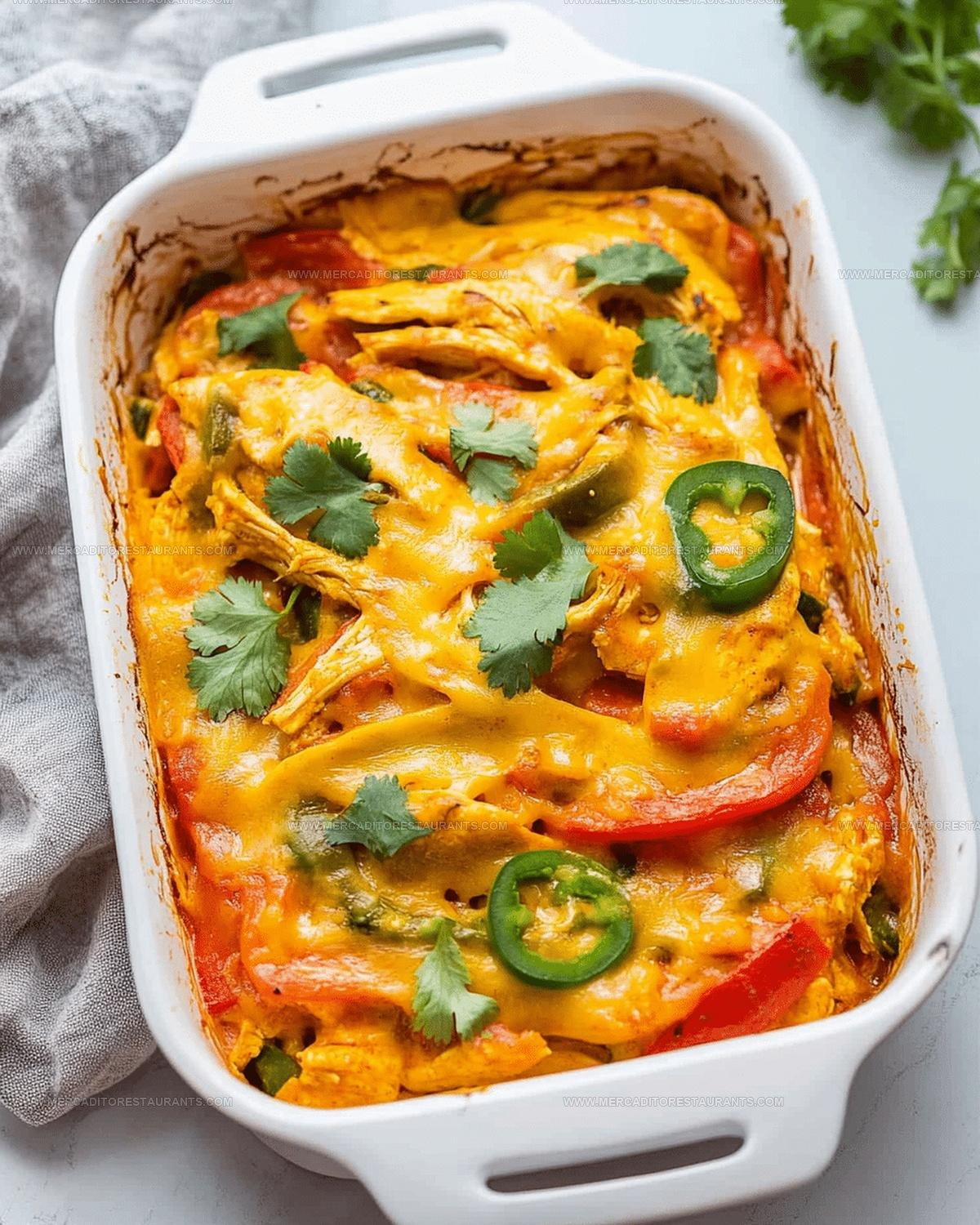 Tex-Mex Chicken Fajita Casserole Recipe