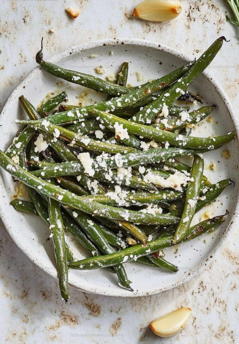 Roasted Green Beans with Garlic Parmesan Recipe