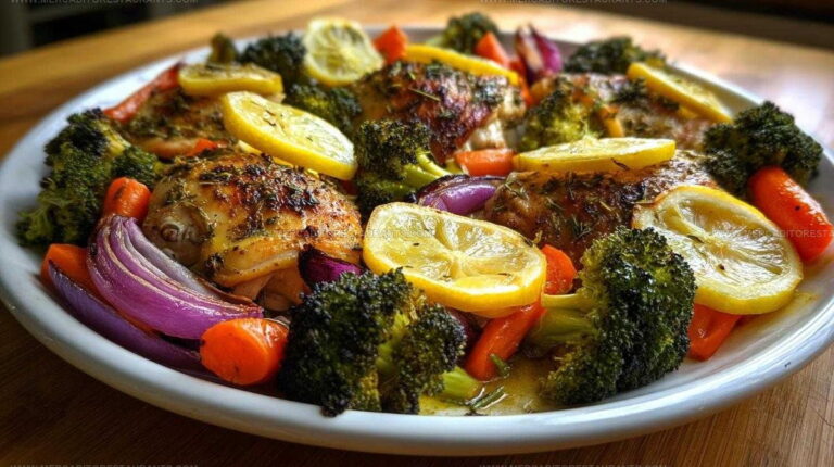 One-Pan Lemon Herb Roasted Chicken & Veggies Recipe