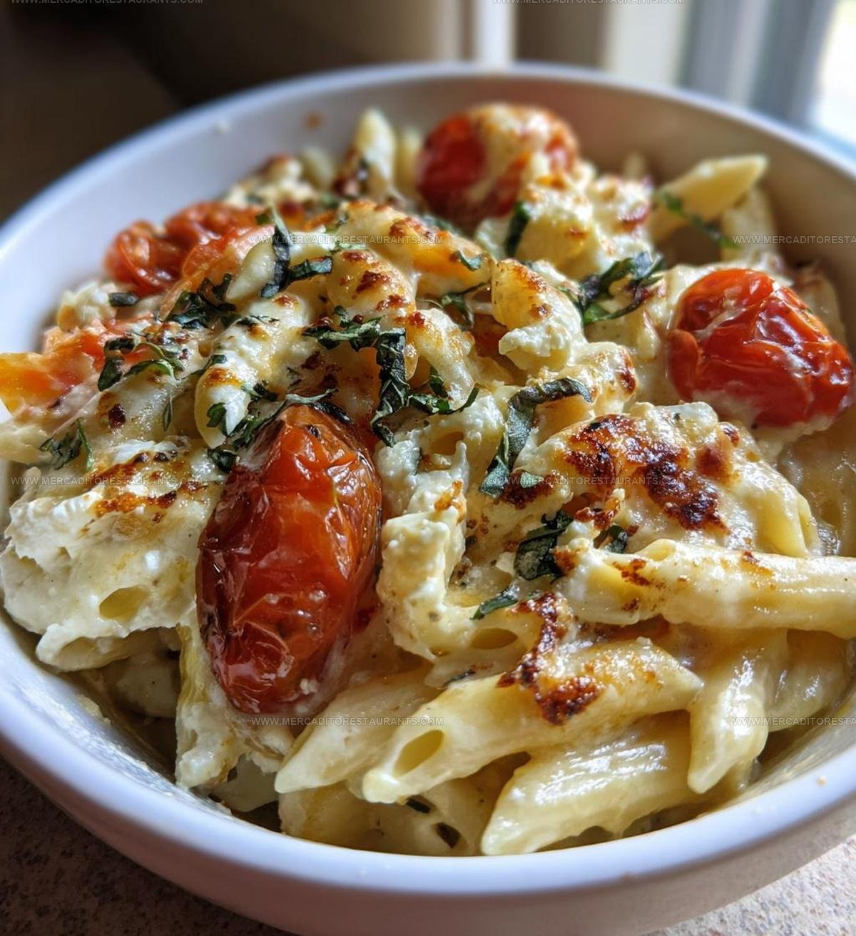 Tomato-Roasted Baked Feta Pasta Recipe