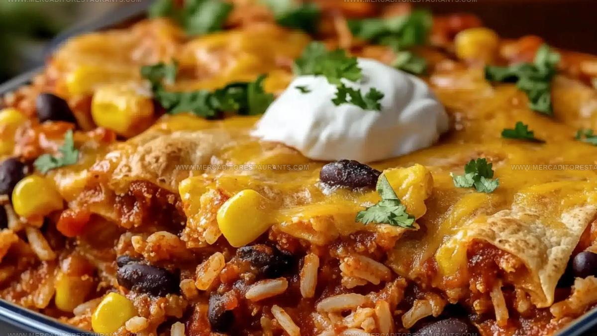 Layered Beef Enchilada Casserole Recipe