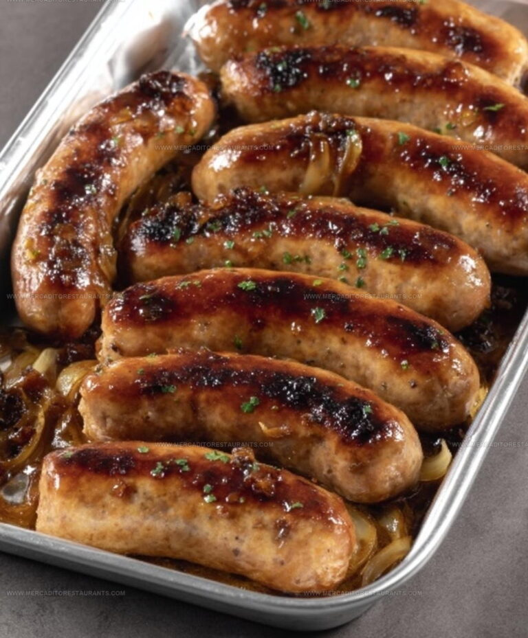 Oven-Baked Glazed Honey Garlic Sausages Recipe